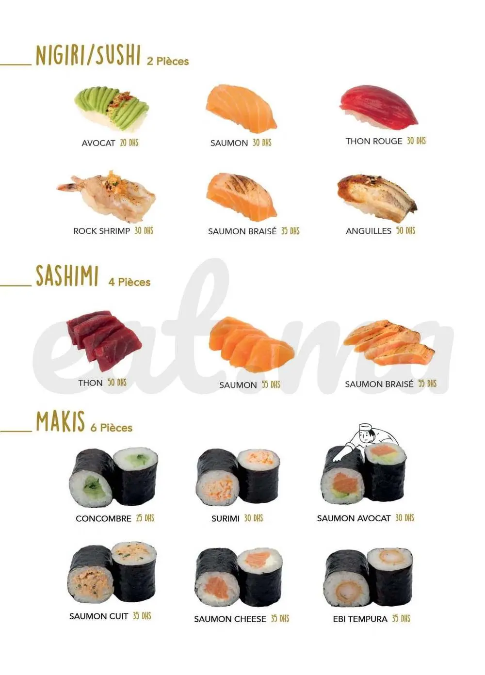 Menu Be Wok Morocco Mall – page 9