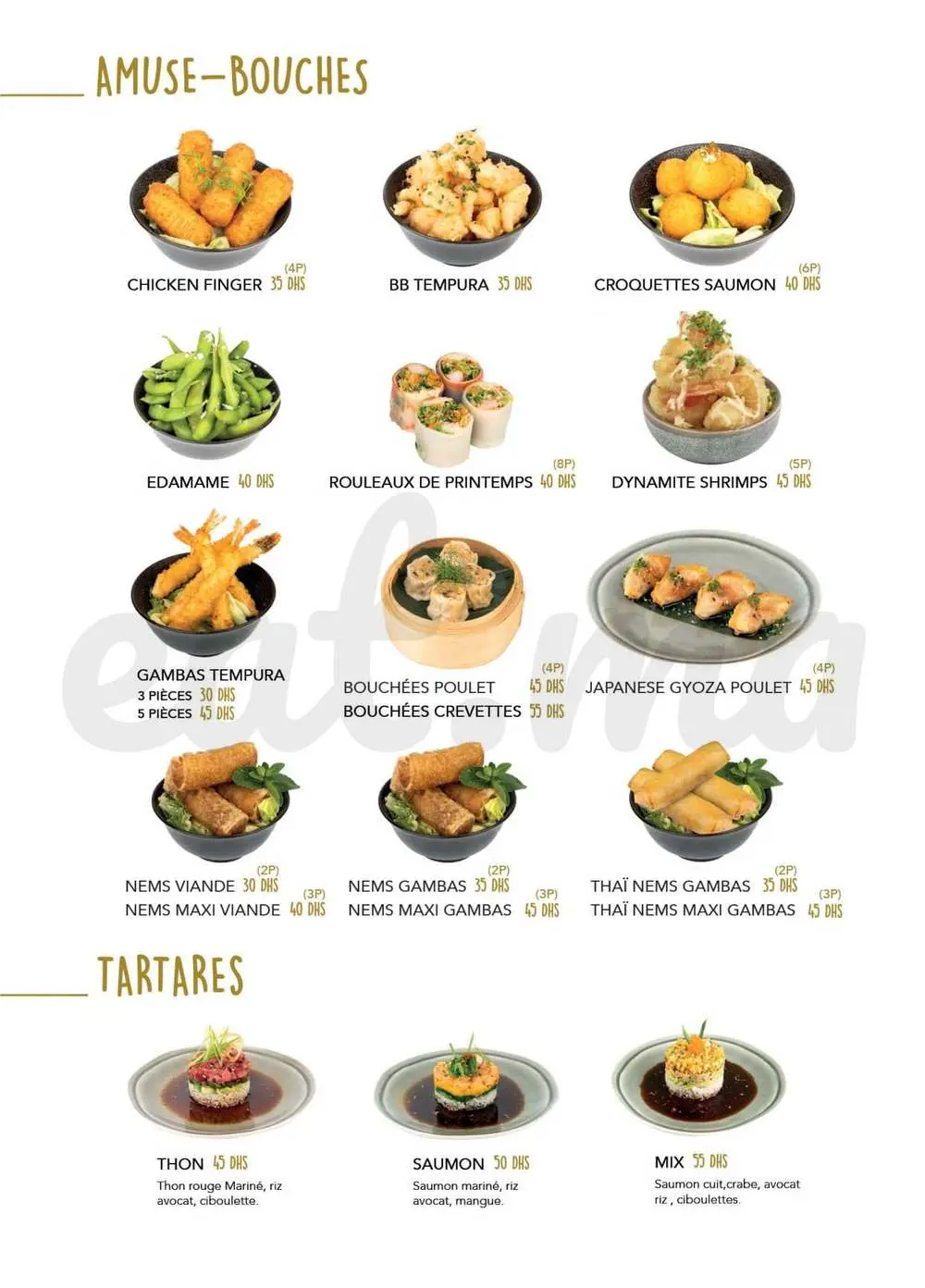 Menu Be Wok Morocco Mall – page 3