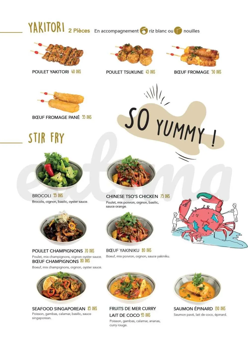 Menu Be Wok Maârif – page 6