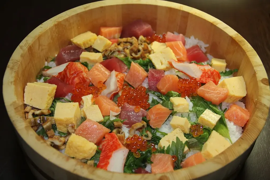 Chirashi au saumon