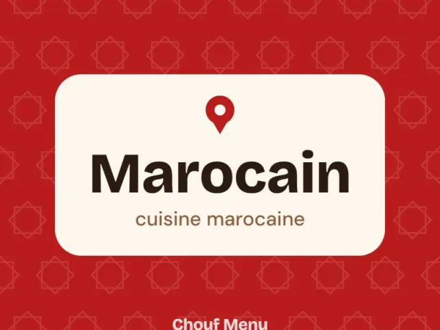 Couverture Chouf Menu : Marocain cuisine marocaine