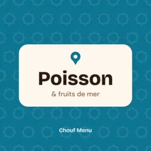 Couverture Chouf Menu : Poisson & fruits de mer