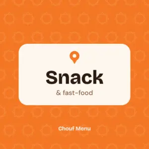 Couverture Chouf Menu : Snack & fast-food