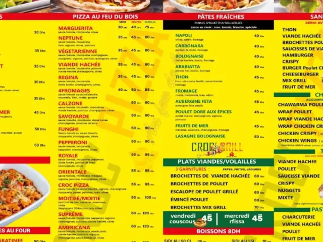 Croc Pizza à Casablanca