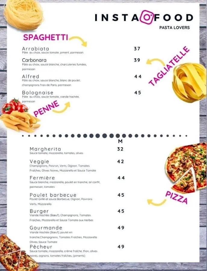 Menu Instafood – page 2