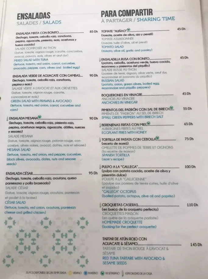 Menu Mesana – page 3