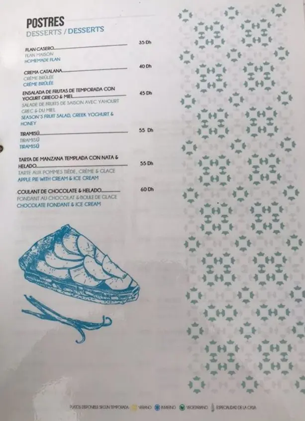 Menu Mesana – page 1