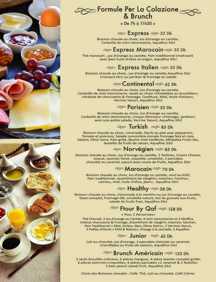 Menu Qaf Espresso – page 1