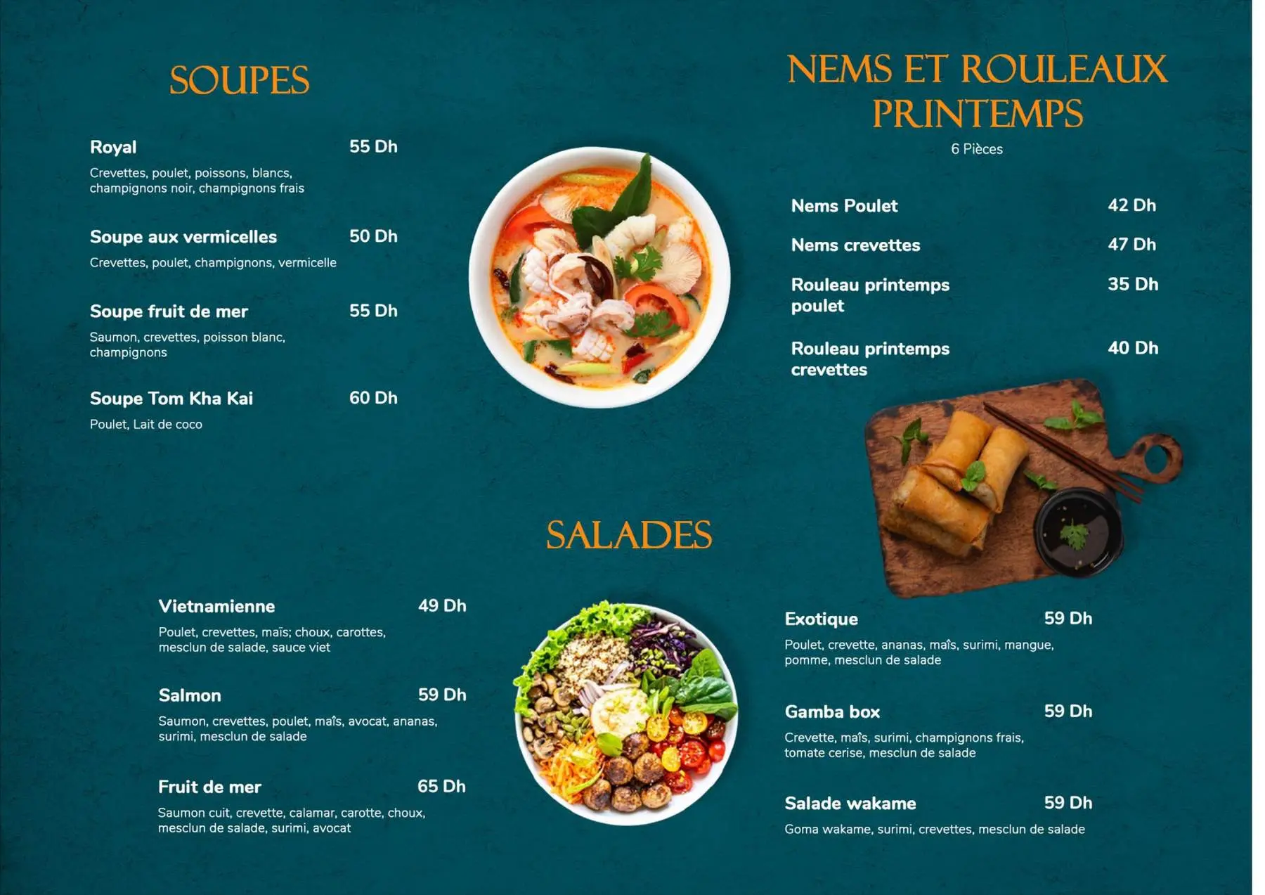 Menu Salmon Sushi Casablanca – page 2
