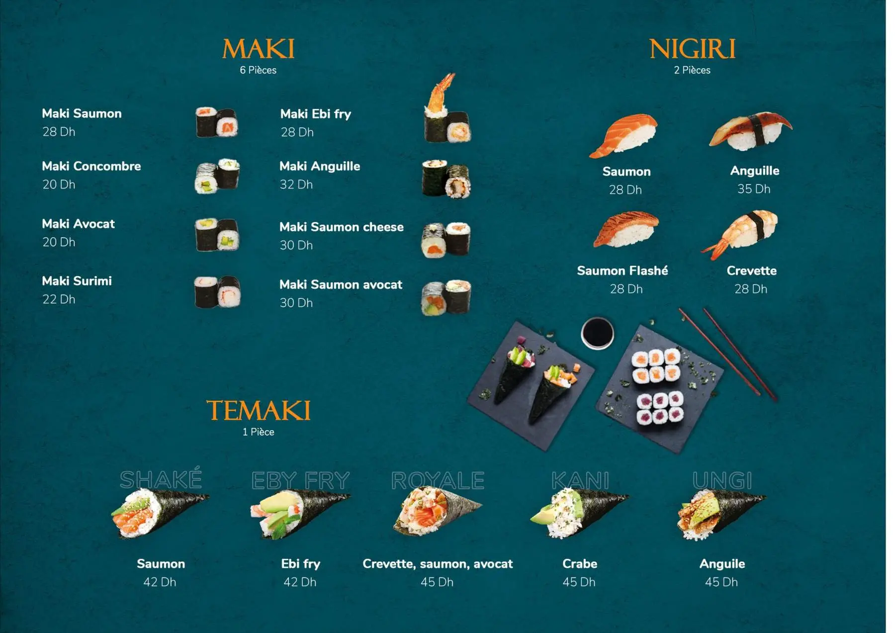 Menu Salmon Sushi Casablanca – page 3