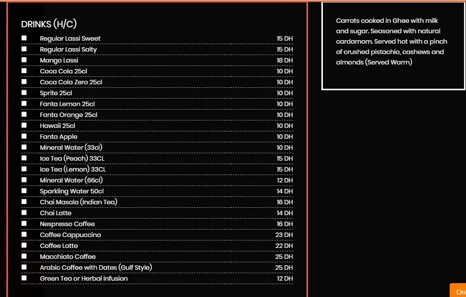 Menu Sarayah Food – page 4